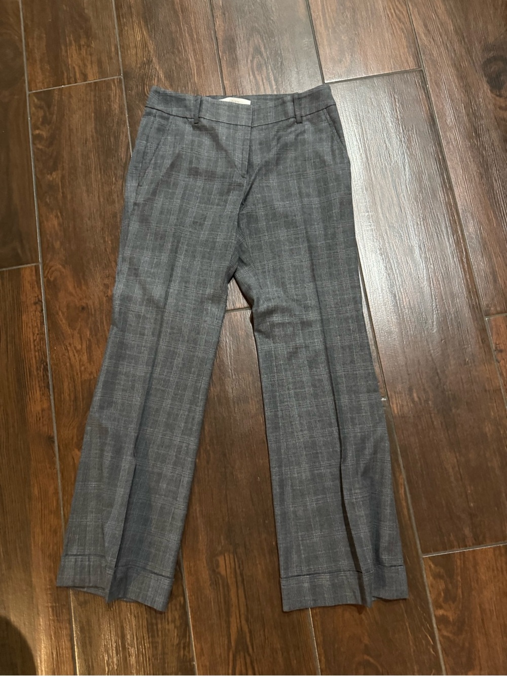 Gray Plaid Women’s Dress Pants